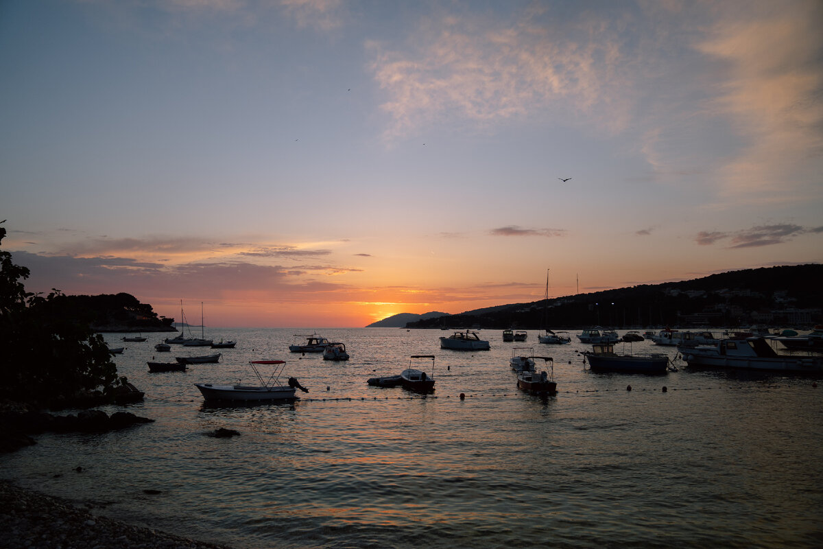 Закат на острове Хвар.