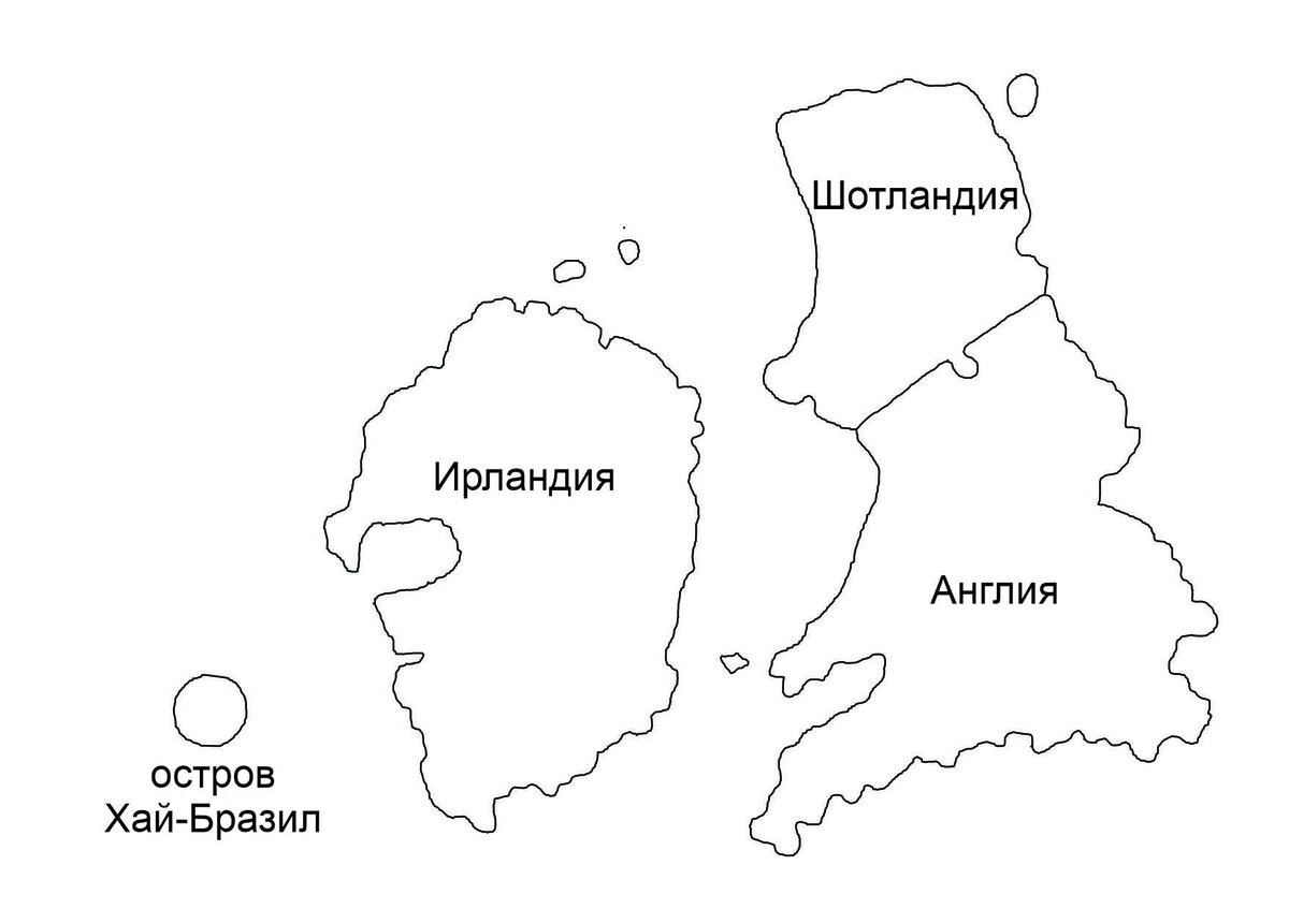 Остров Хай-Бразил, изображаемый на старинных картах