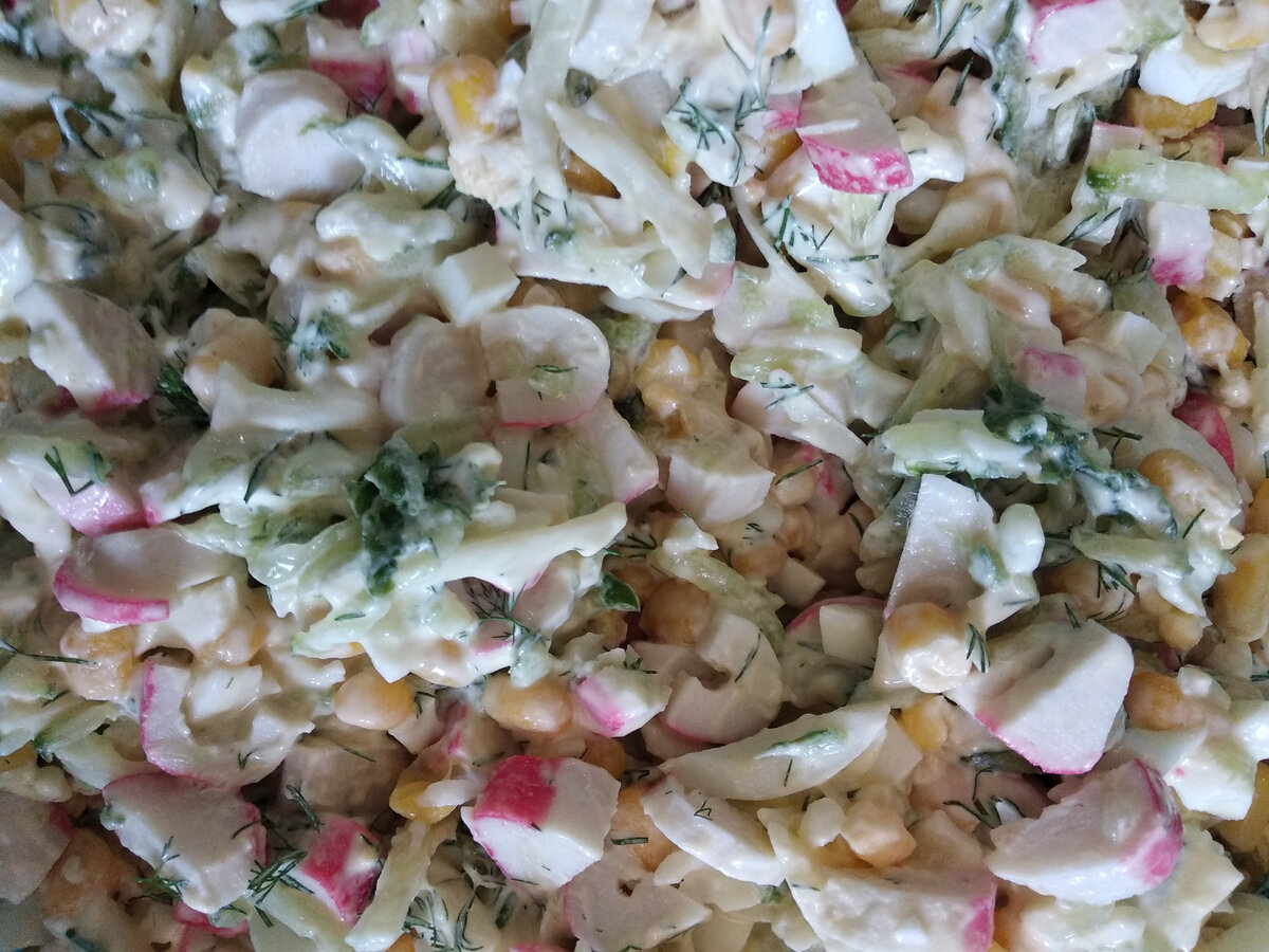 Салат крабовый классический рецепт с пошаговыми фото | Меню недели