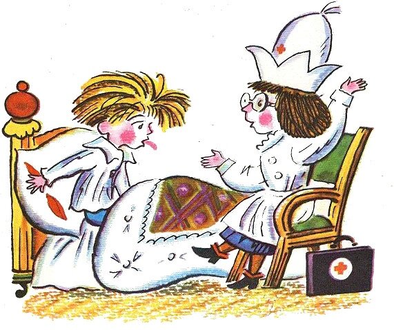 Доктор Медуница из "Приключений Незнайки и его друзей". Иллюстрация Б. Калаушина