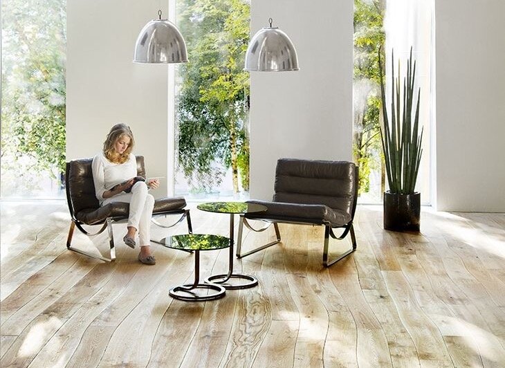 Криволинейный пол в интерьере