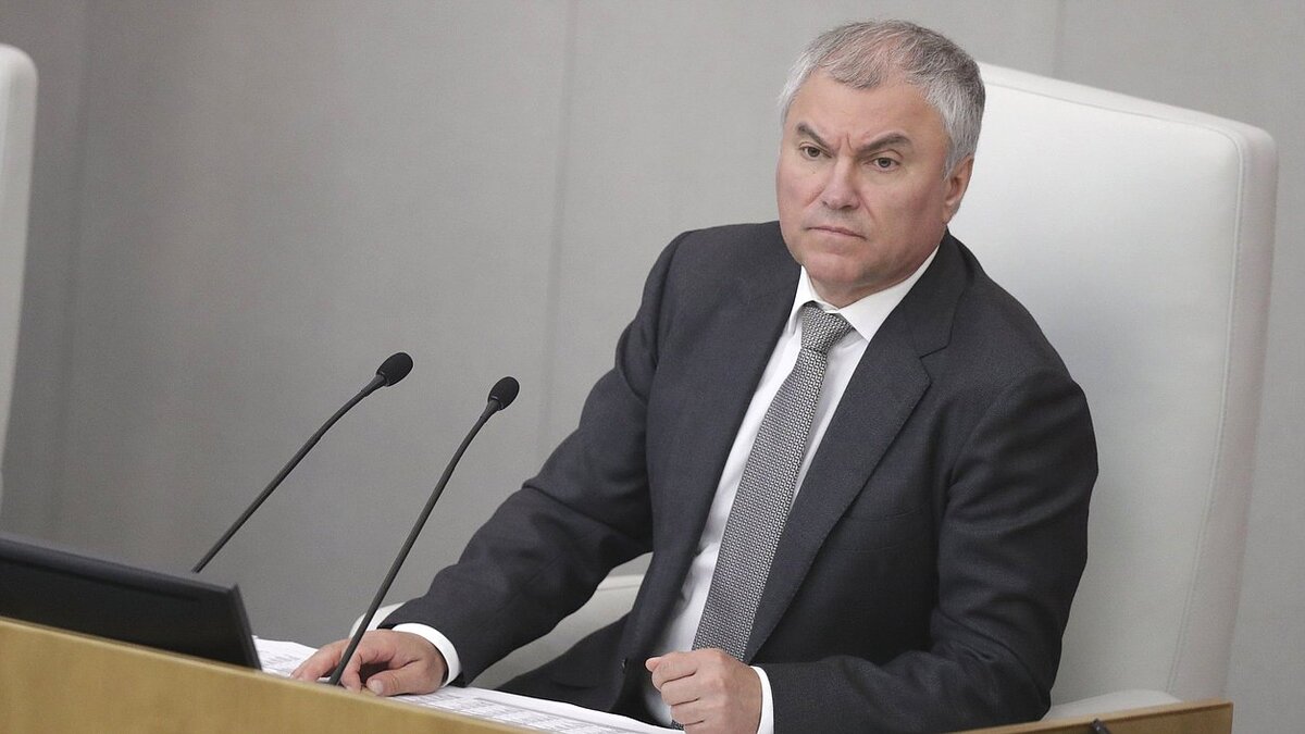Вячеслав Володин, председатель Государственной думы РФ. Источник - официальный сайт ГД РФ.