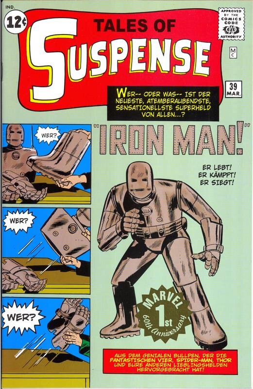 Обложка комикса «Tales of Suspense: # 39» 1963 год