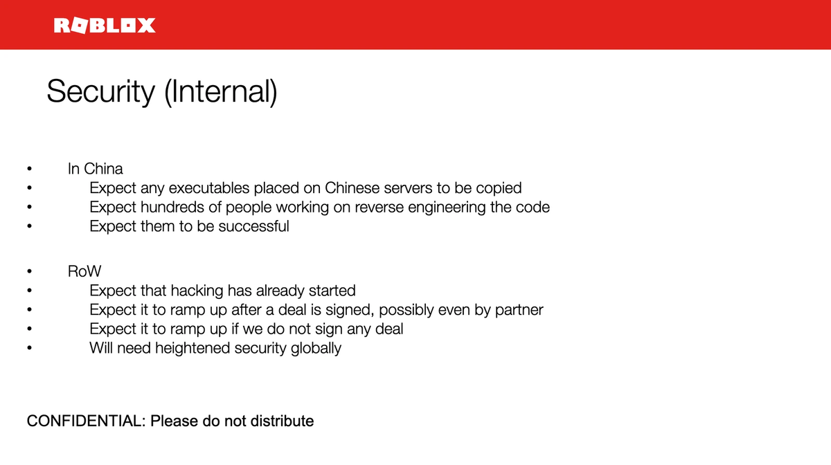 Скриншот внутренней презентации Roblox. Изображение: Motherboard