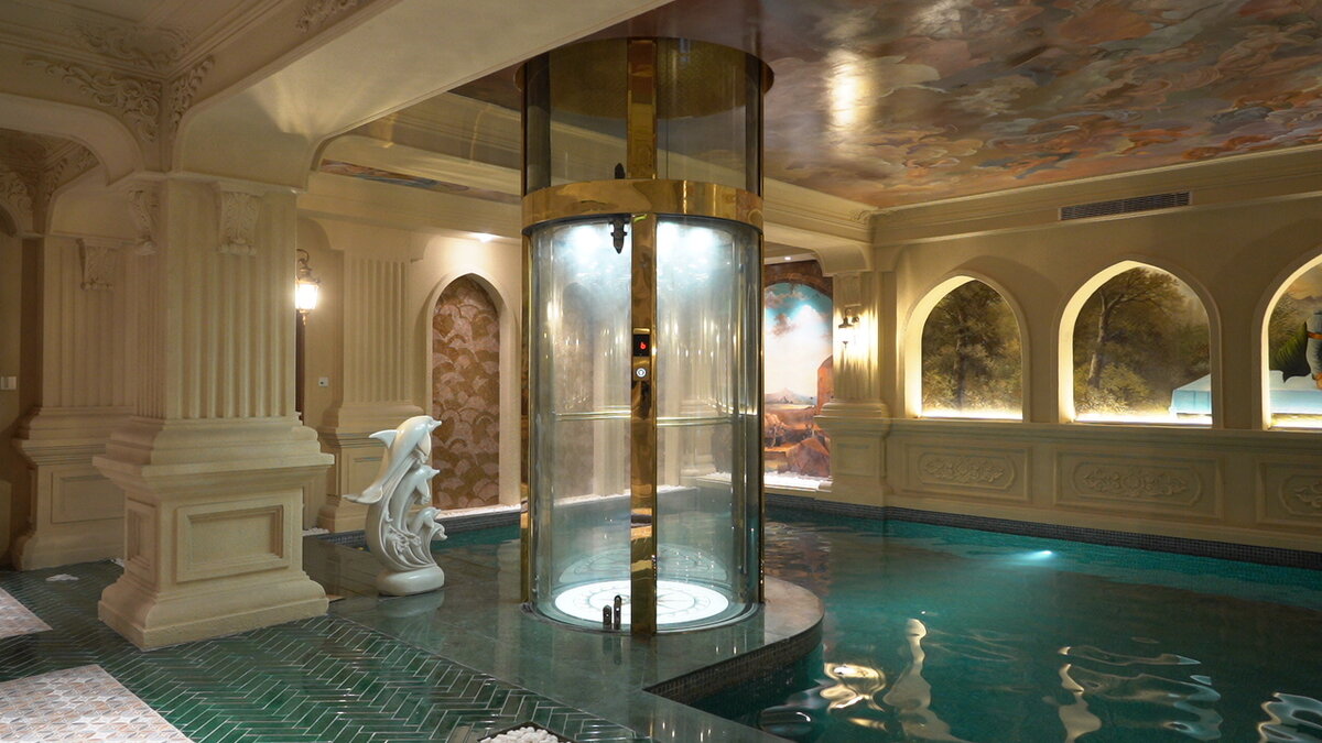 Панорамный лифт "М-Систем" в жилом доме.