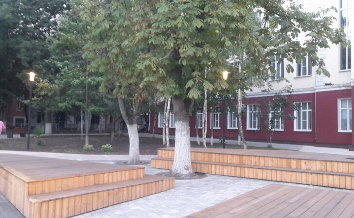    В Курске в сквере им.Перекальского завершилось благоустройство