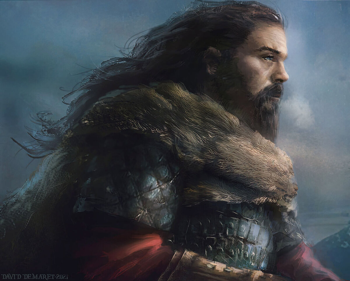 Харальд Прекрасноволосый, первый король Норвегии / © David Demaret / moonchild.artstation.com