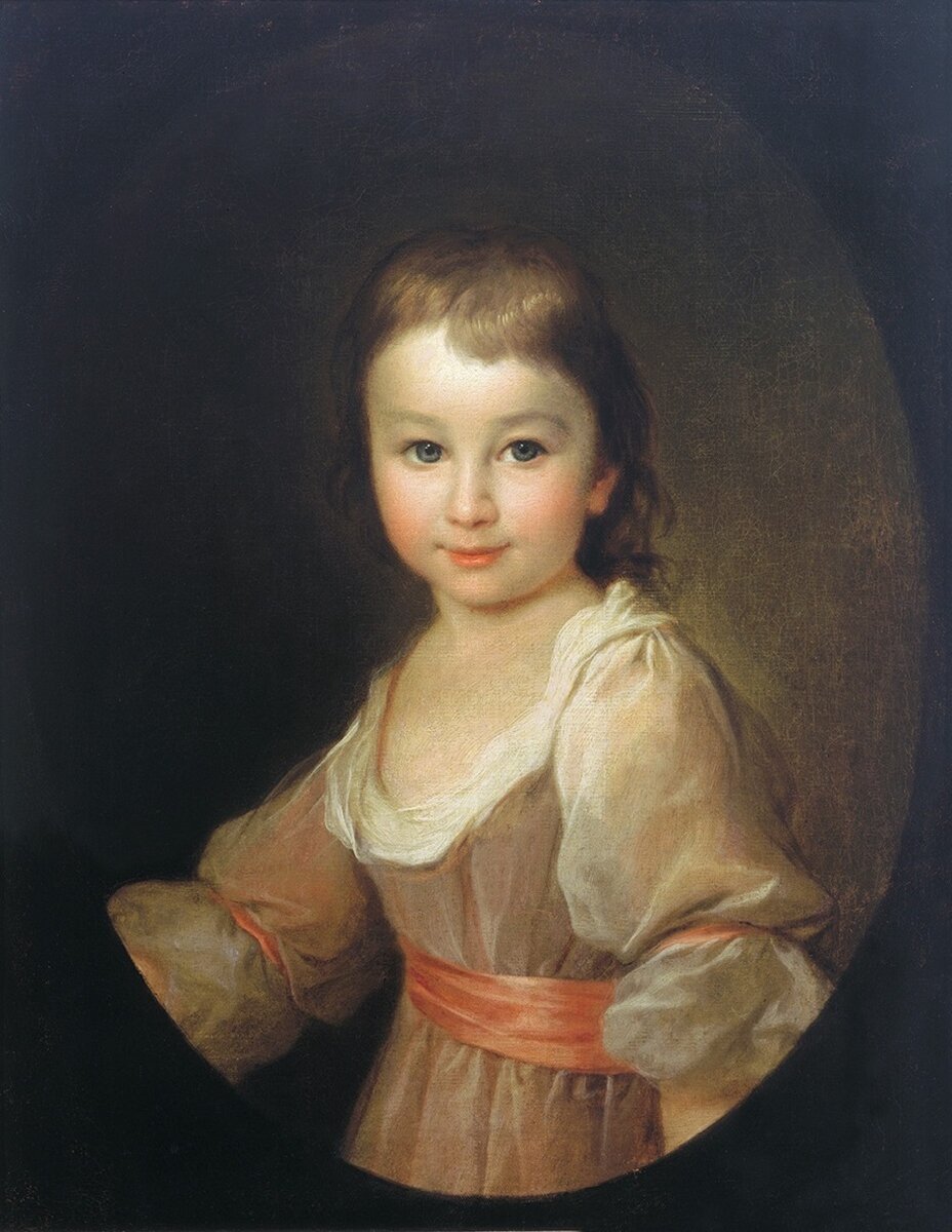 Художник Дмитрий Левицкий. Портрет графини П. А. Воронцовой в детстве.