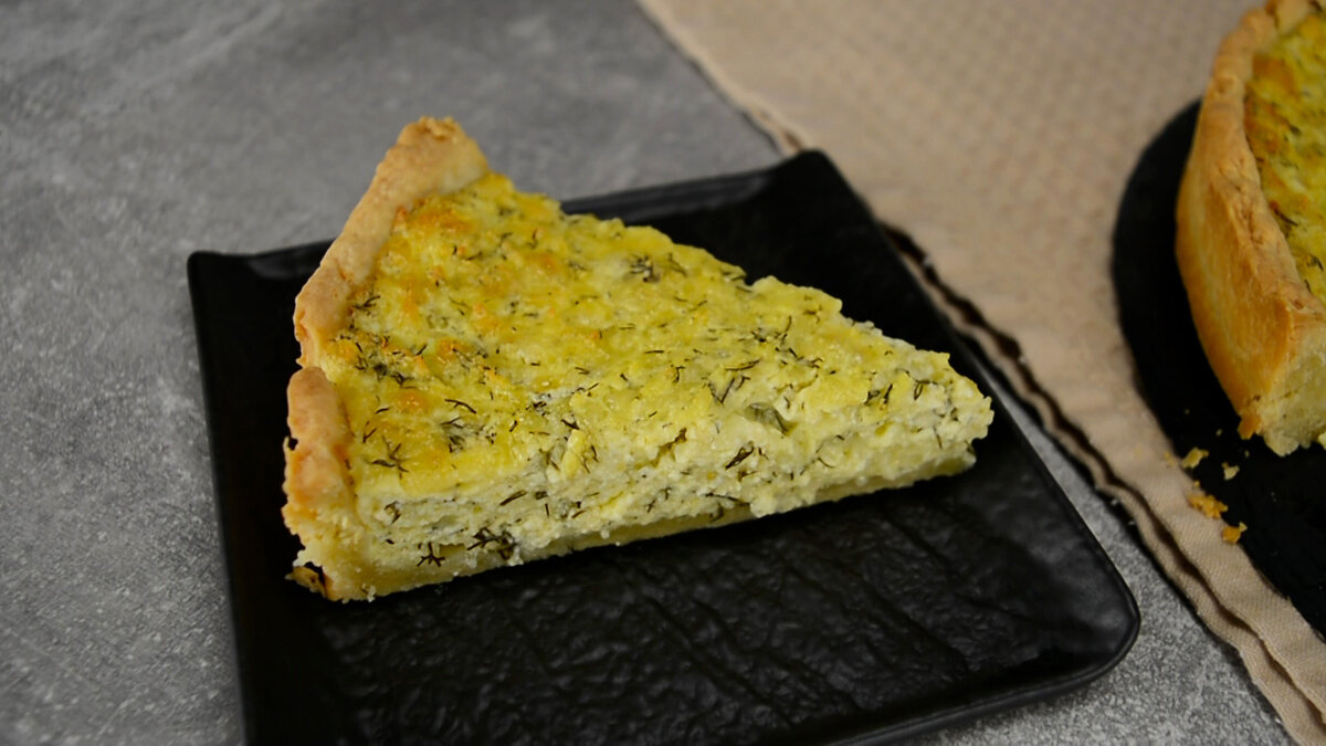    Пирог с сырно-творожной начинкой