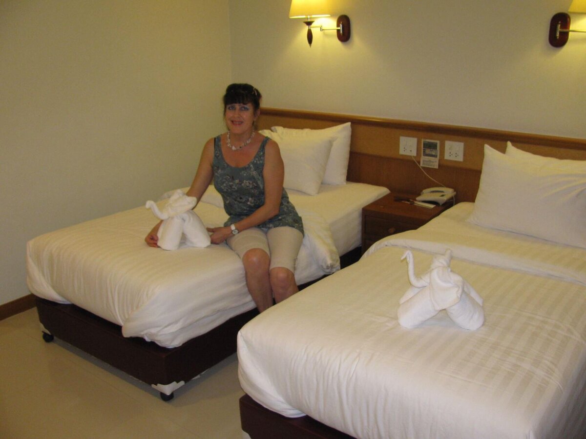 Иногда в отелях делают вот такие фигурки из полотенец