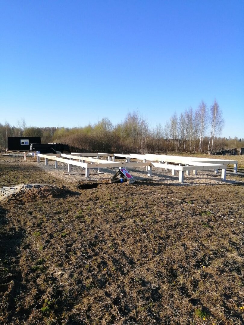 монтаж фундамента