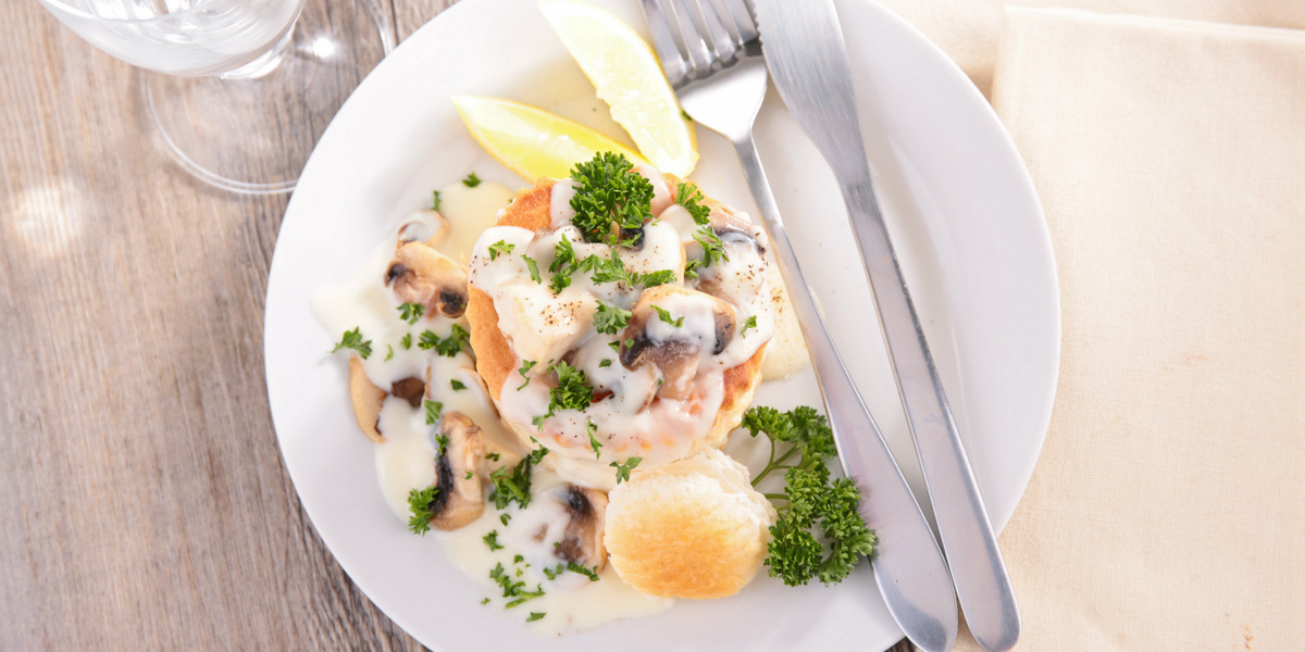 Волован, бельгийское блюдо с курицей