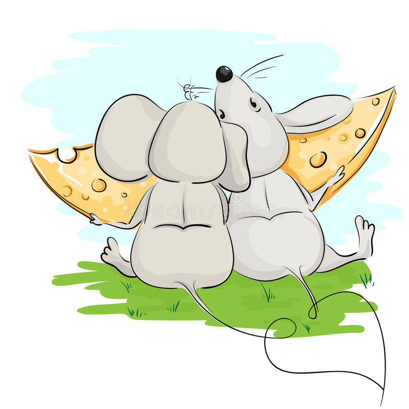 Крысы обнимаются рисунок