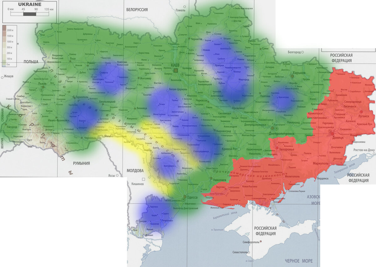 Карта ядерных ударов по украине