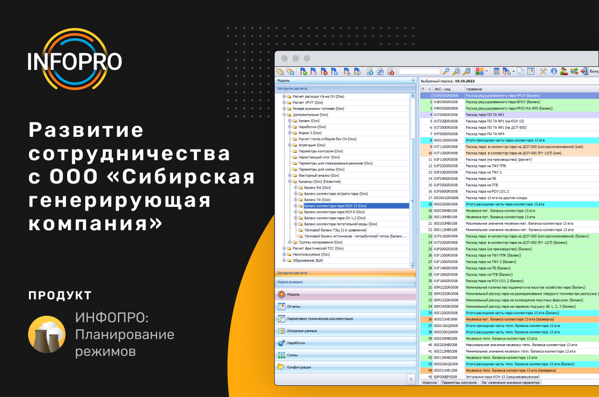 Решения на базе ИНФОПРО: Планирование режимов эксплуатируются на крупнейших объектах энергетики и промышленности РФ и Казахстана 