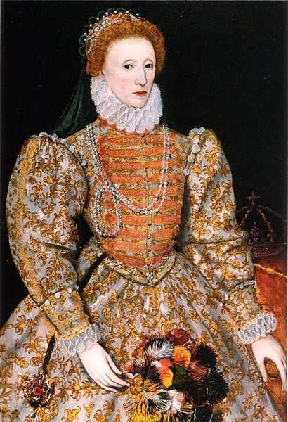 Елизавета I (7 сентября 1533 – 24 марта 1603) – королева Англии и Ирландии с 17 ноября 1558 года до своей смерти в 1603 году. Елизавета была последней из пяти монархов дома Тюдоров