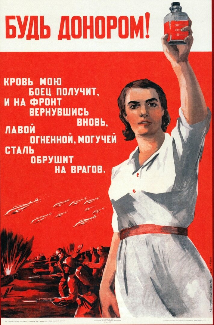 Плакат времён Великой Отечественной войны. Изображение из свободных источников.