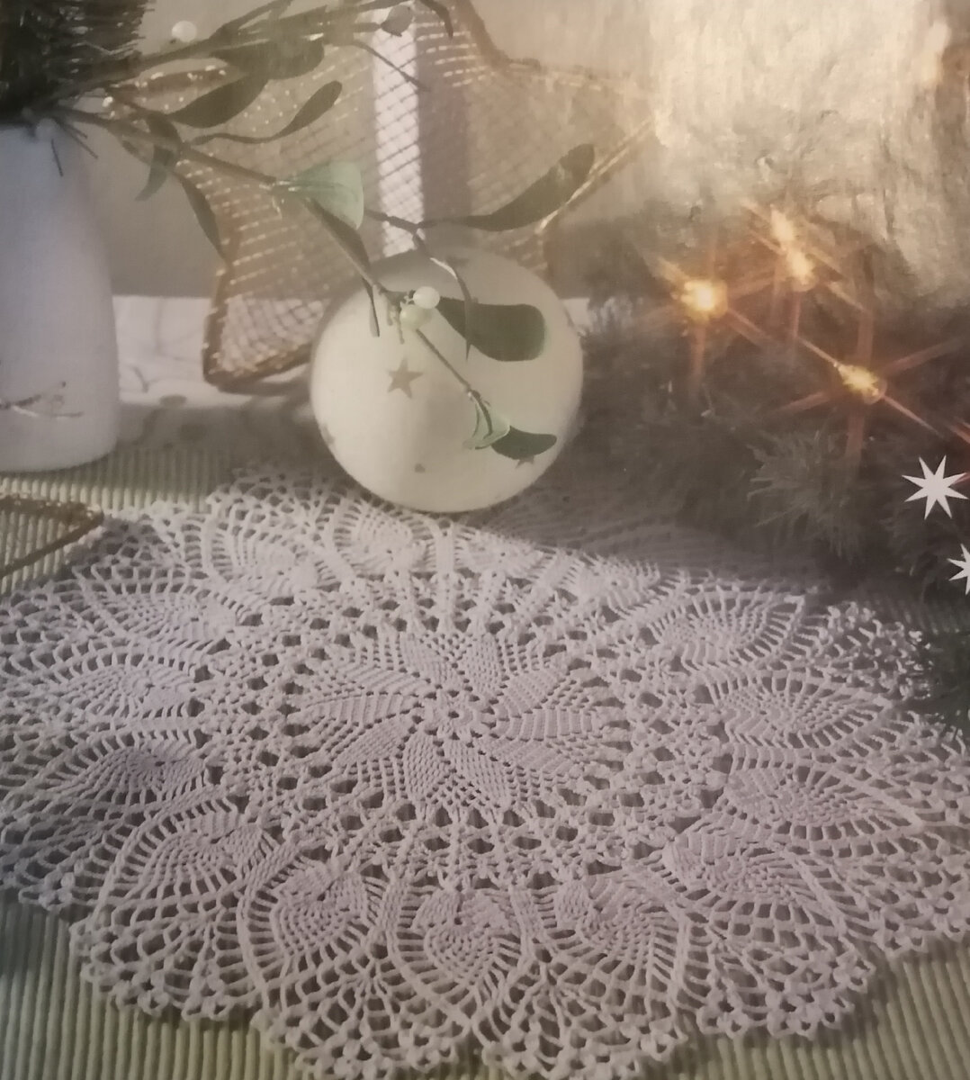 Кружевная салфетка крючком. Источник: " Diana Креатив" специальный выпуск №5/2014