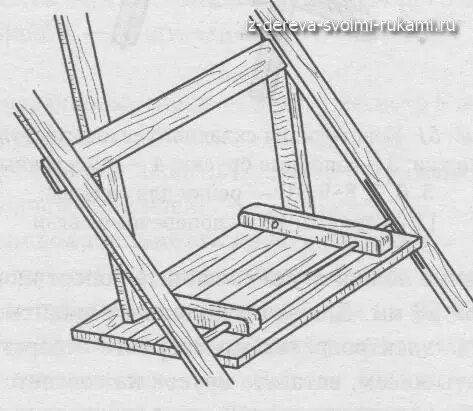 Деревянный складной стул со спинкой своими руками