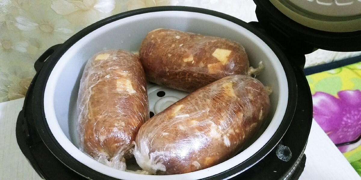 Домашняя колбаса с сыром 