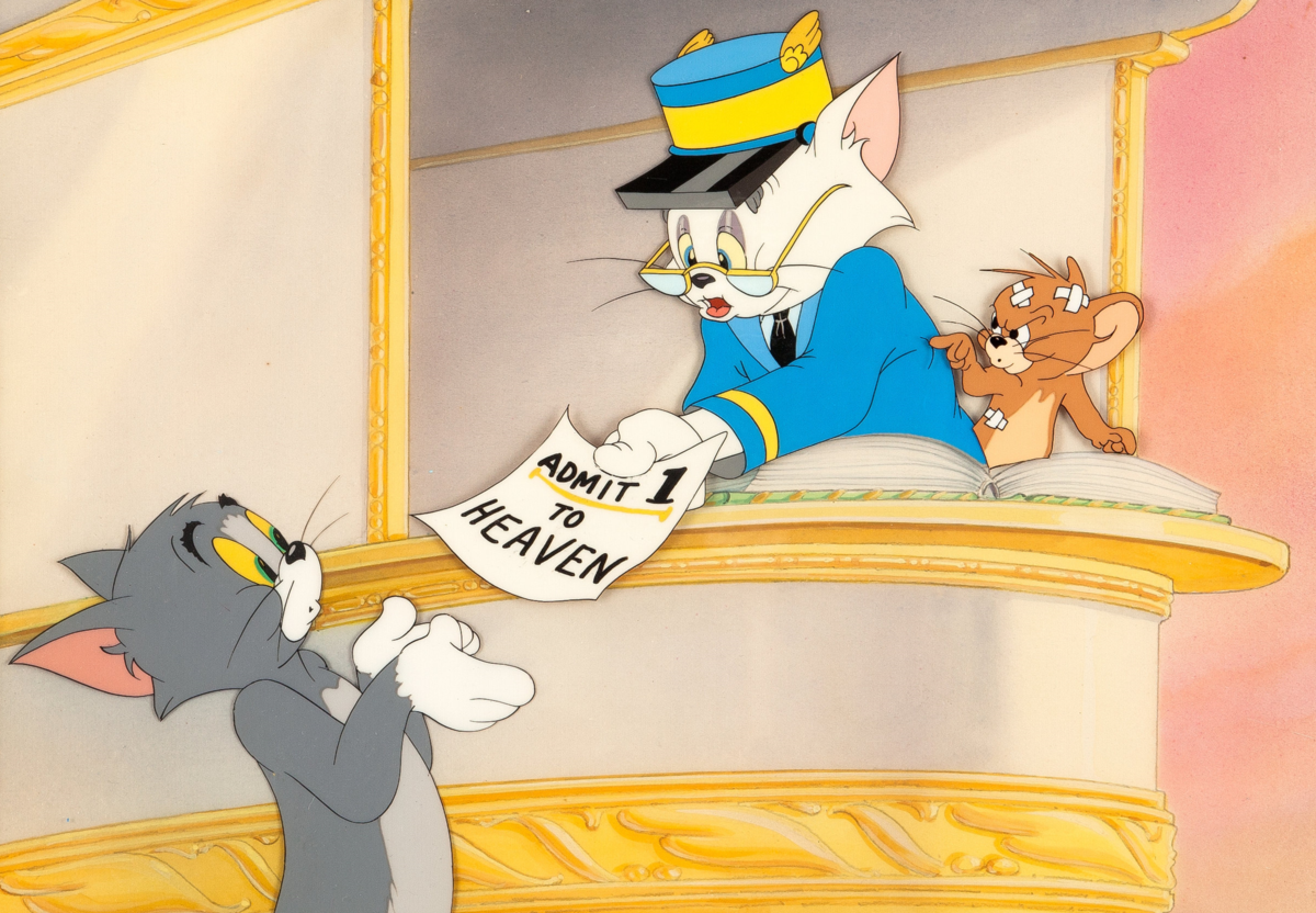 Tom go to shop. Heavenly puss том и Джерри. Tom Heaven. Том и Джерри 1945 фон. Tom and Jerry Heaven Stairway.