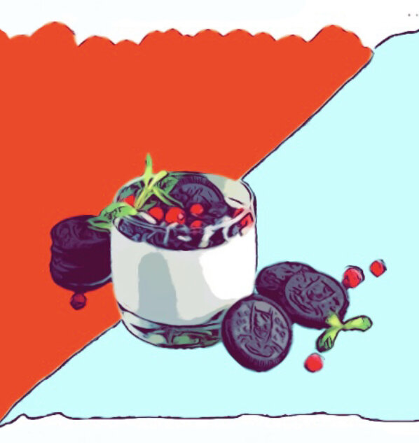 Десерт из кефира и желатина