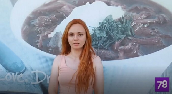 Александра Лыгина. Кадр телеканала "78"