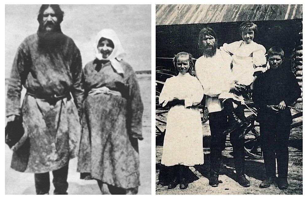 Распутин и его супруга Прасковья