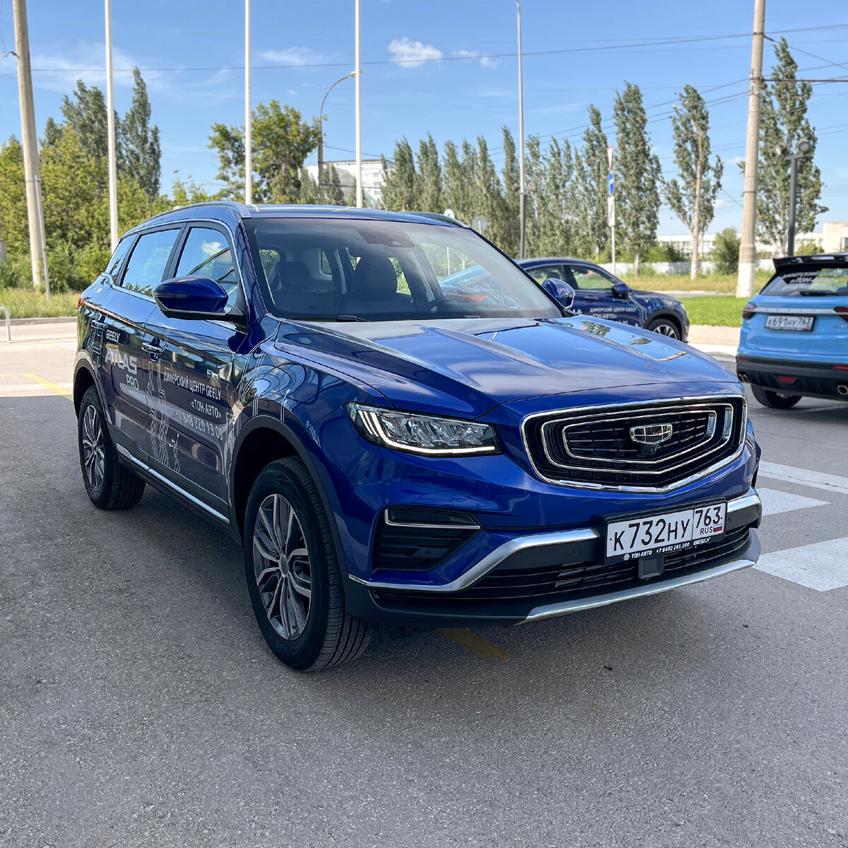 По размерам Atlas PRO очень близок к Haval Dargo, Toyota RAV4 и Mazda CX-5.