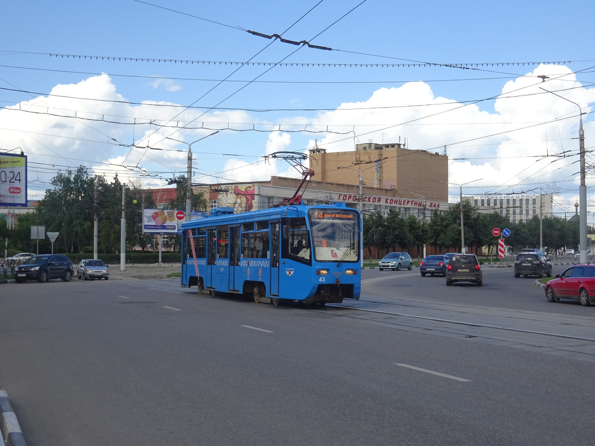 Прототип модели, вагон 71-619КТ номер 43, фото автора канала