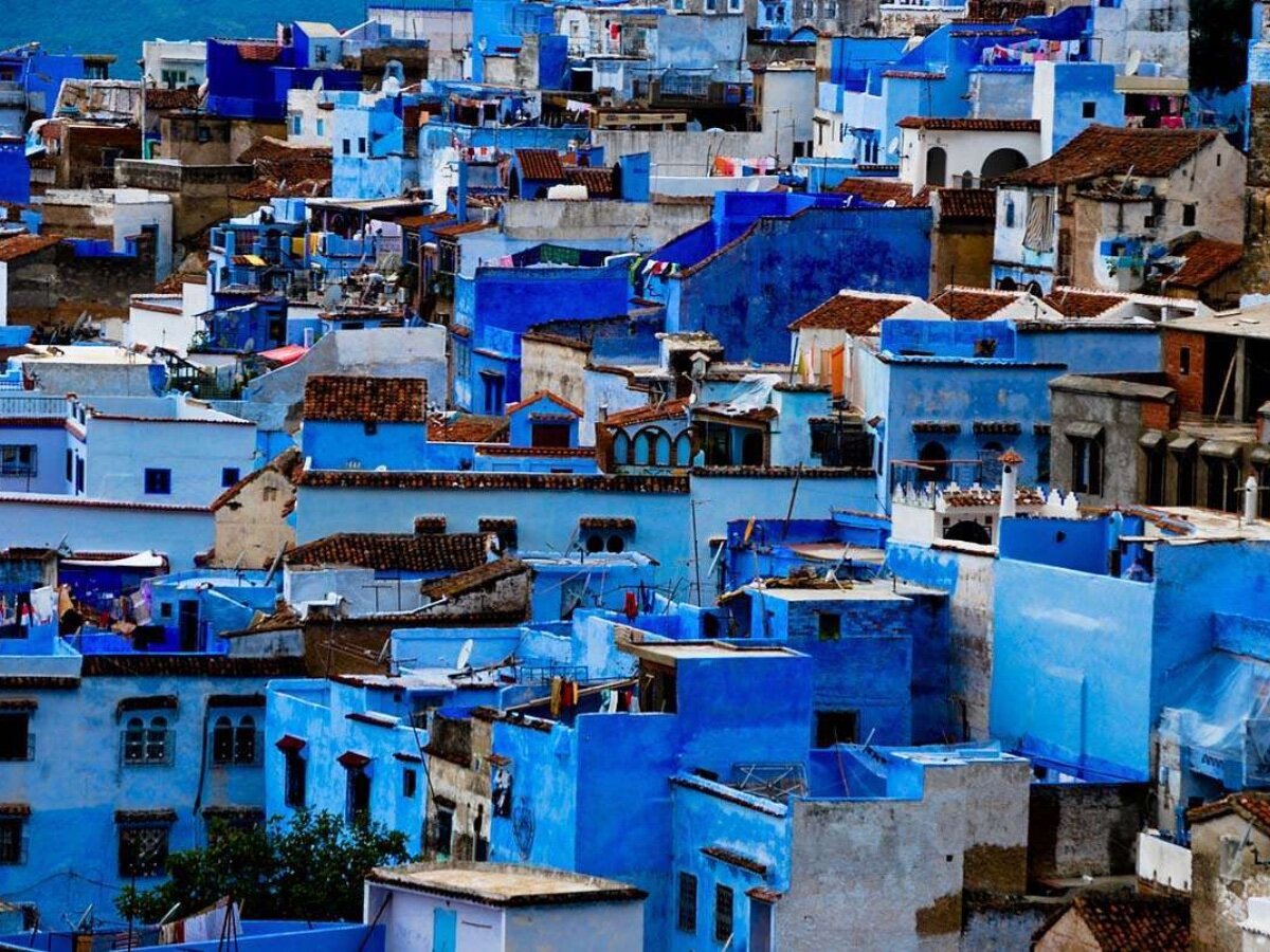 марокко синий город