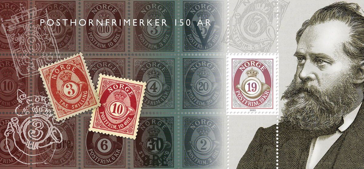 Вильгельм фон Ханно. Норвегия 2022 год (марка из личной коллекции)