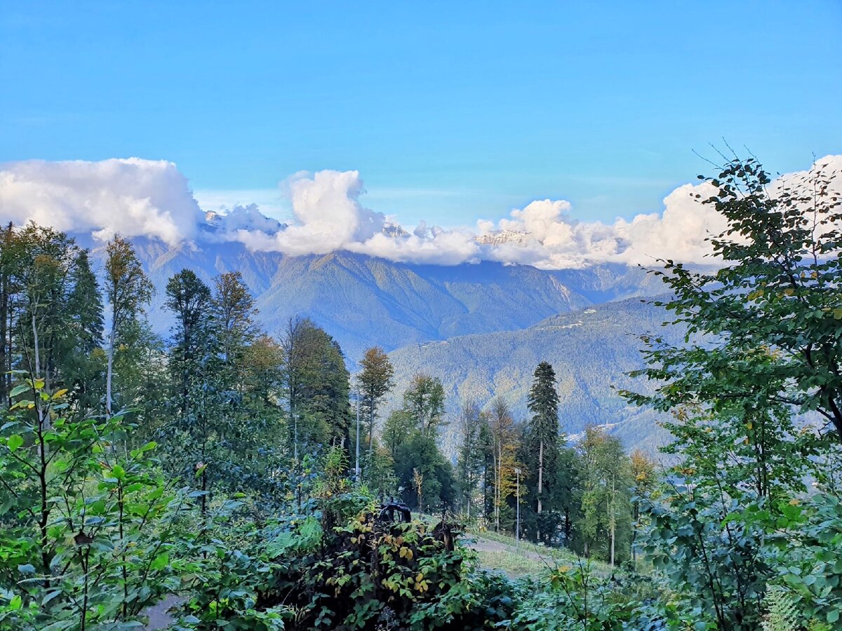 Вид, открывающийся в начале маршрута.
