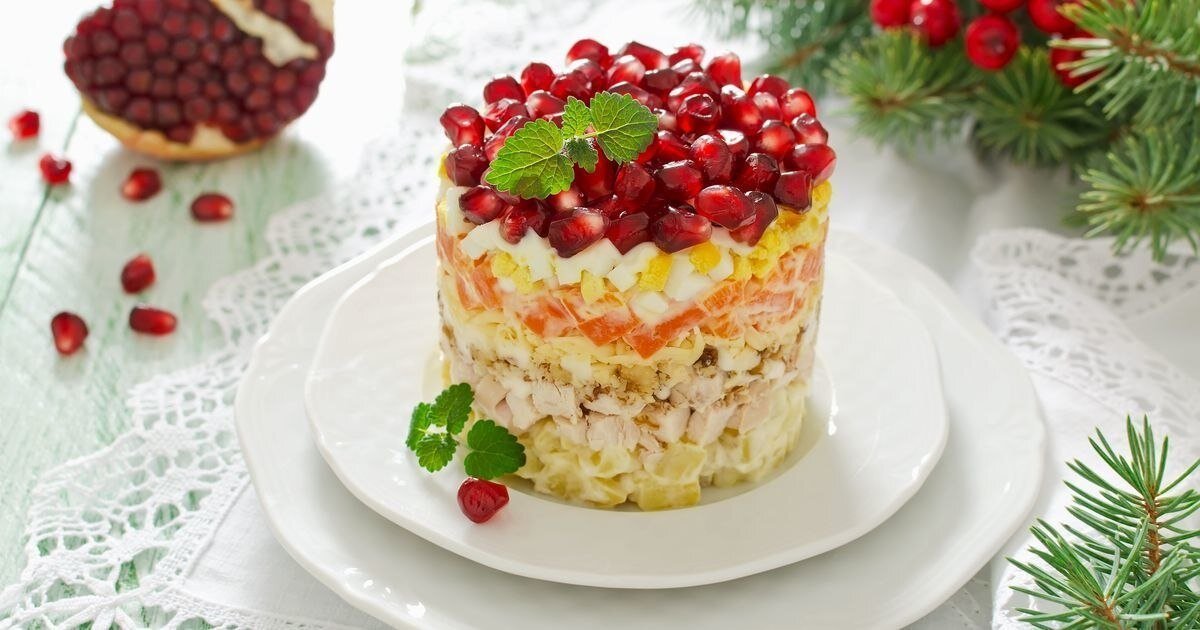 Салат с гранатом 