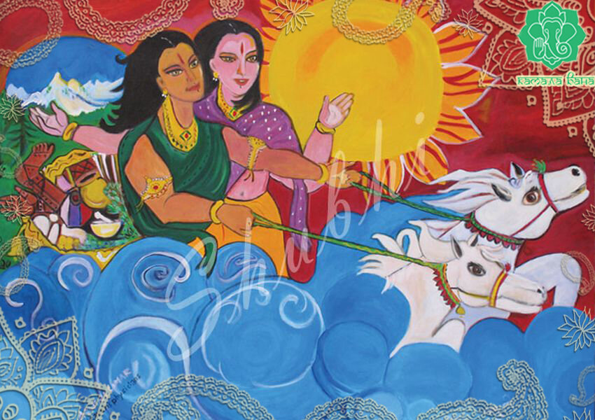 Древние Божества Востока. Братья Ашвины Кумары. Картинка из свободного доступа.