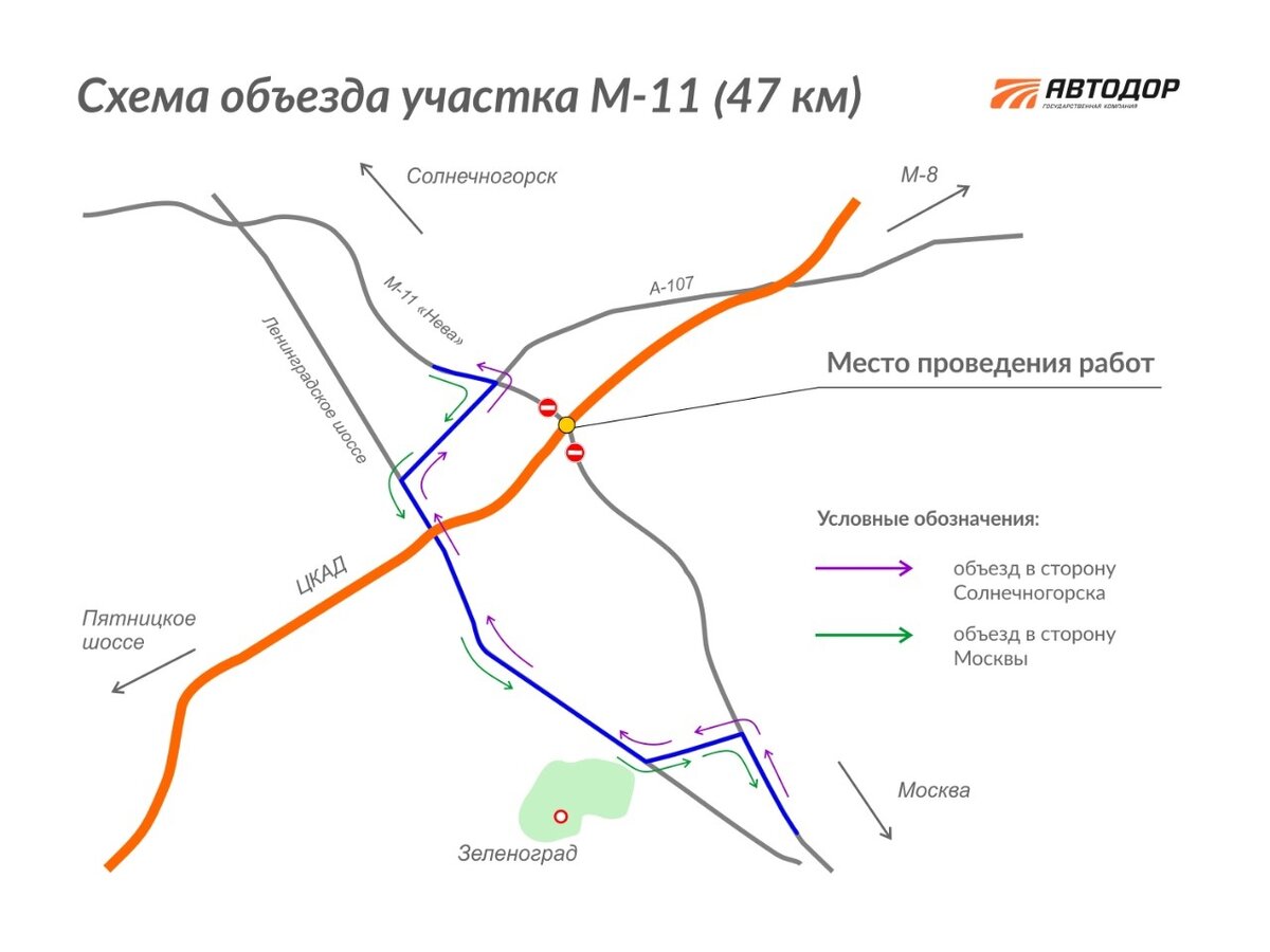 Схема м11 со съездами и развязками трассы. Солнечногорск м11.