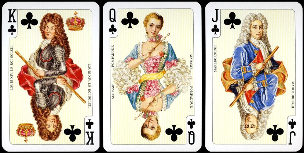 Колода "Rococo" фирмы Piatnik, трефы (из коллекции автора)
