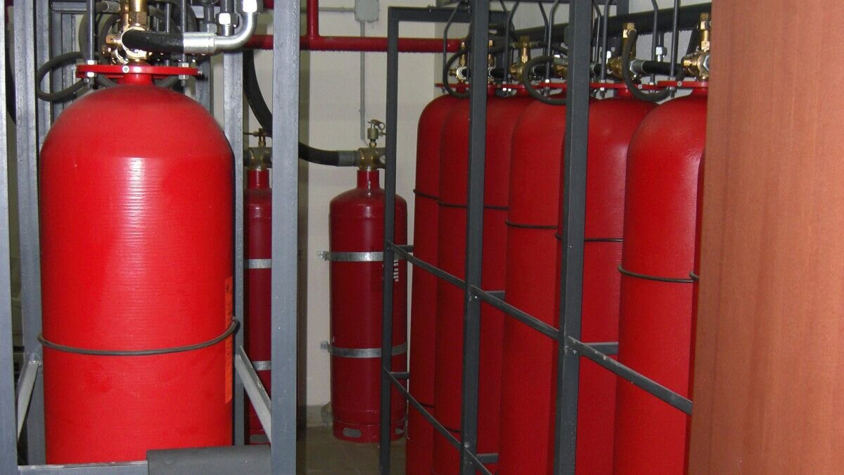    Газовый баллон. Архив© Пресс-служба ГУ МЧС России по Московской Области