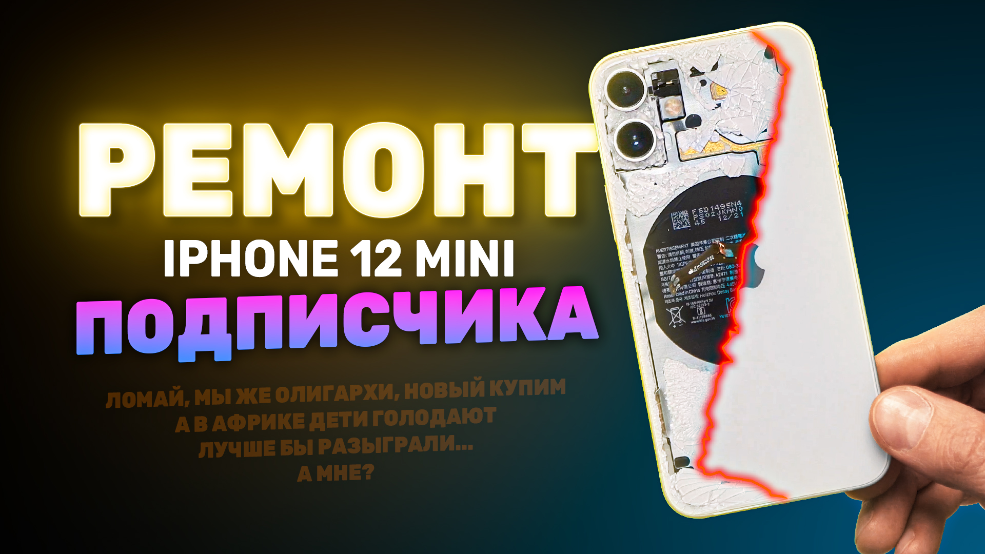 Ремонтируем iPhone 12 Mini подписчика с Newtonlabs! | Big Geek | Дзен