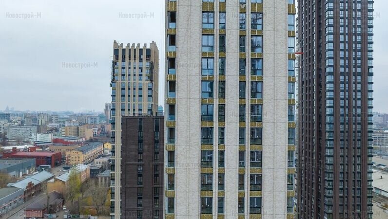 Строительство ЖК «Павелецкая Сити», ноябрь 2022 года. Фотосъемка Новострой-М