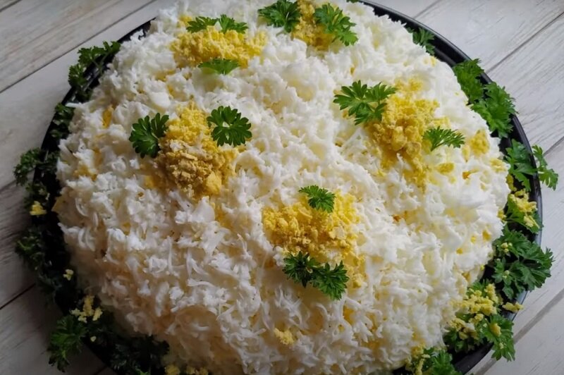 Нежный салат с куриной печенью 