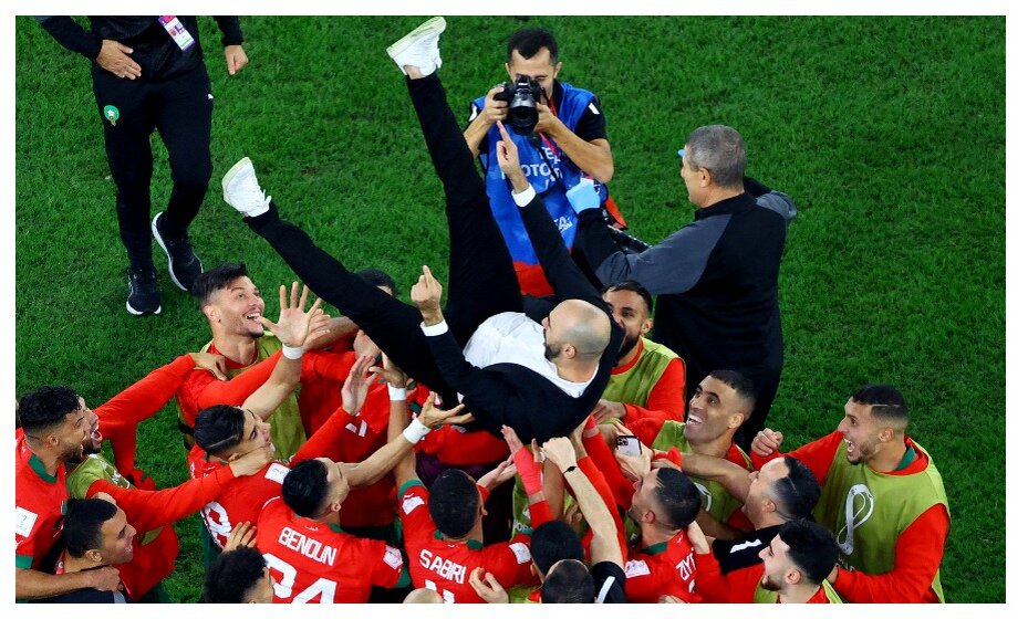    Сборная Марокко сыграет с Хорватией в матче за третье место. Фото: Reuters