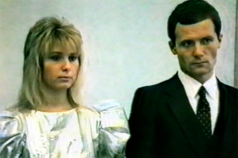 Елена и Сергей на свадьбе, 1989