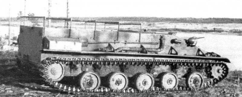 Размещение силовой установки и агрегатов трансмиссии в корпусе К-75