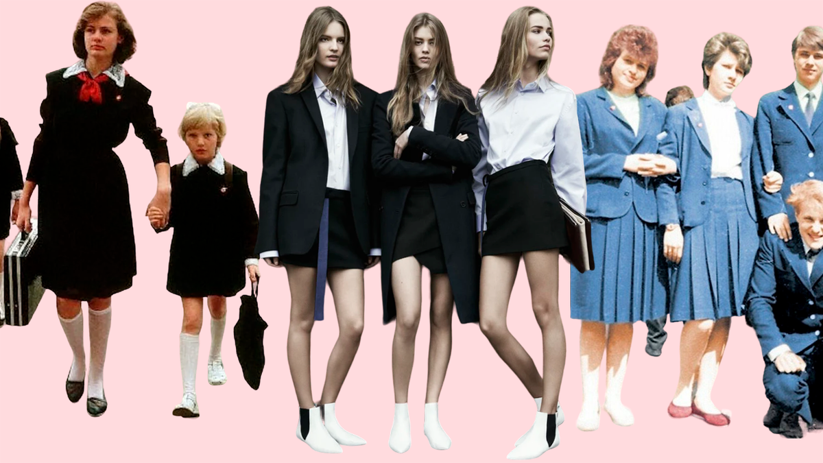 Вам нравится концепт современного школьного дресс-кода на девушках по центру? (фото взяты в свободном доступе в интернете)