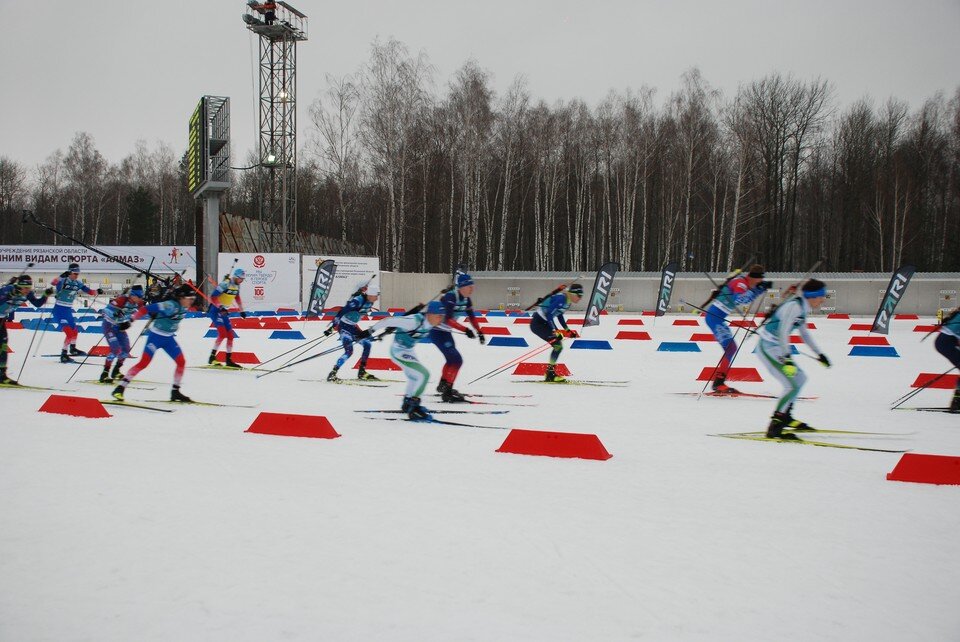     Гонка в суперспринте. Анастасия КУДРЯШОВА