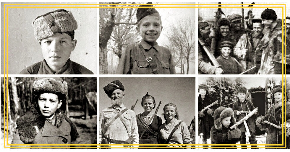 "Юные мстители" в партизанских отрядах. Яндекс картинки