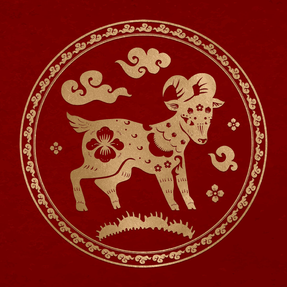 https://ru.freepik.com/free-vector/goat-year-golden-badge-vector-traditional-chinese-zodiac-sign_16265774.htm#from_view=detail_alsolike Изображение от rawpixel.com на Freepik