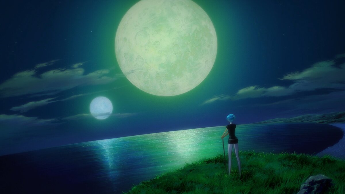 Зеленая Луна аниме