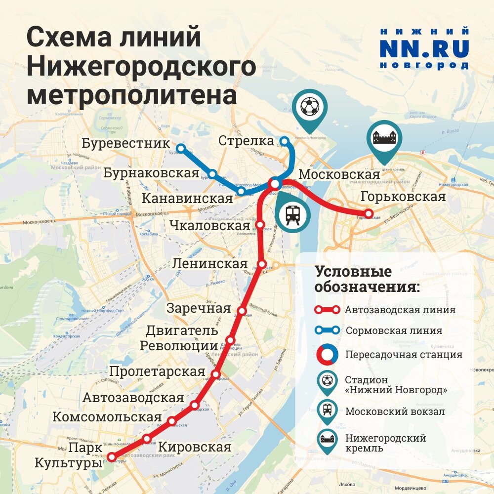 Есть метро в нижнем новгороде схема ли